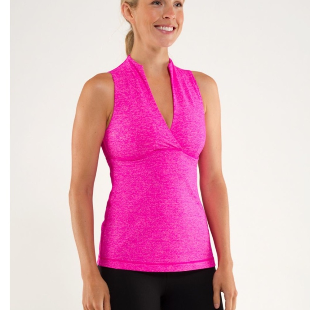 Lululemon Whisper Tank Heathered Paris Pink 4